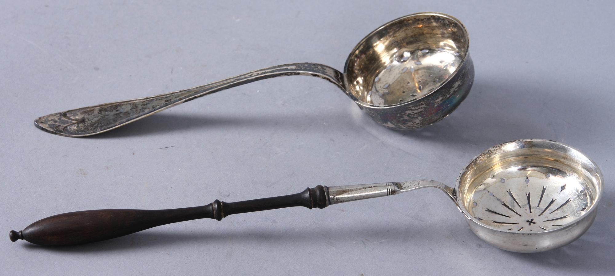 STRÖARE, 2 st, silver, 1800-/ 1900-tal.