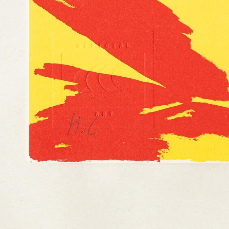 Portfolio, with 5 lithographs, “5th IAAF World Championships in Athletics Göteborg 1995”.