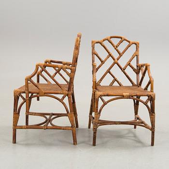 A pair of armchairs, second half of the 20th century.