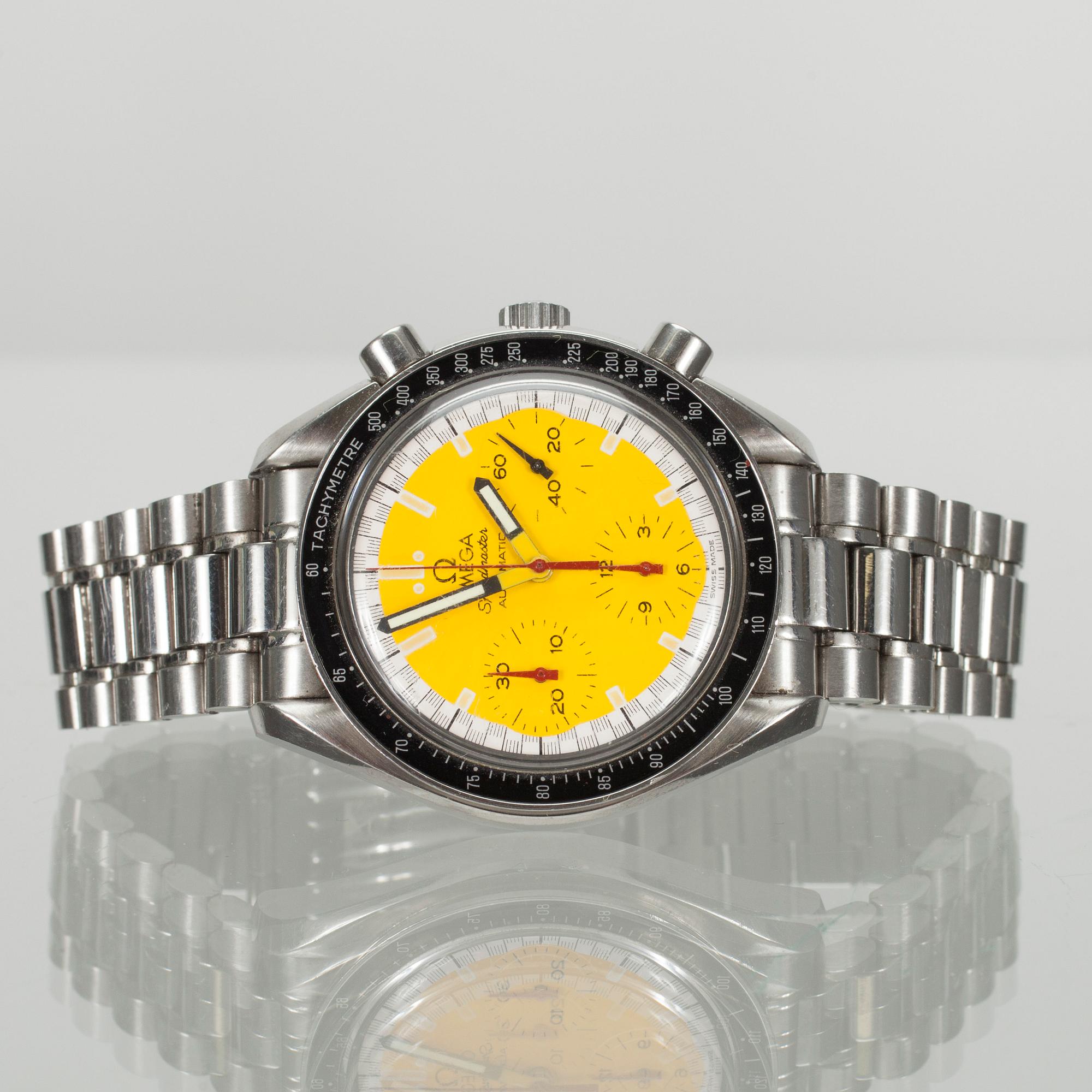 ARMBANDSUR OMEGA Speedmaster Automatic, stål, Michael Schumacher Limited Edition 1997.