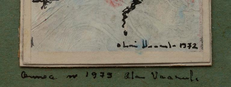 OLAVI VAARULA, olja på papper, signerad och daterad 1977.