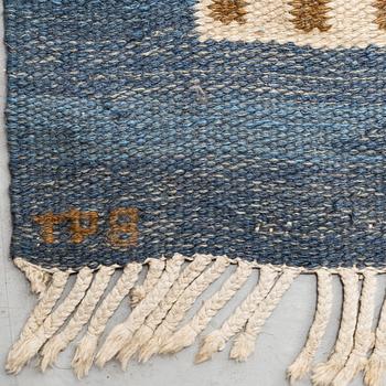 POLLY BJÖRKMAN, MATTA, rölakan, ca 564 x 344,5 cm, signerad TPB (Textilatelier Polly Björkman).