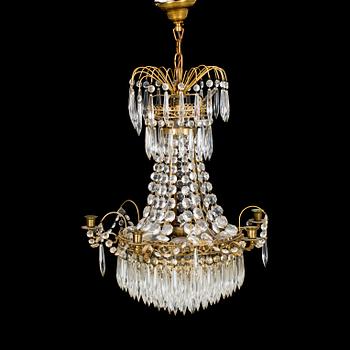 LJUSKRONA, gustaviansk stil, 1900-tal. Höjd 63 cm.