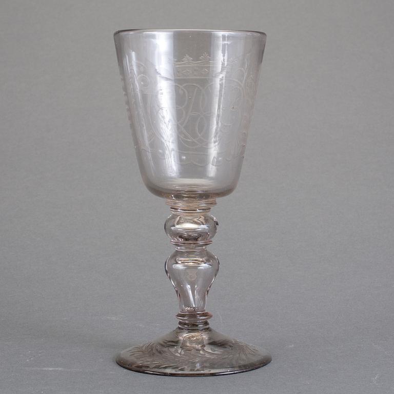 POKAL, glas, Tyskland, 1700-tal.