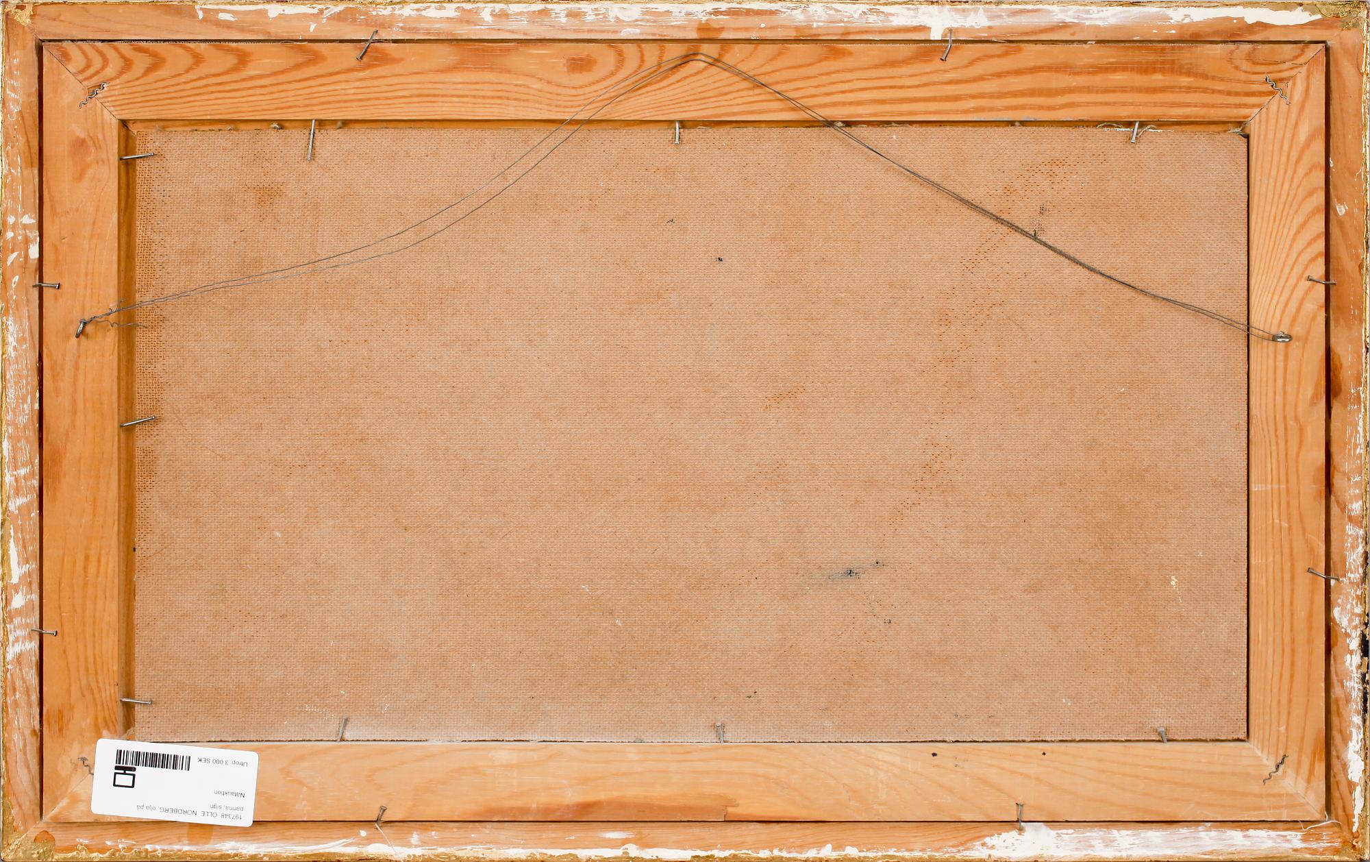 OLLE  NORDBERG, olja på pannå, sign o dat -59.