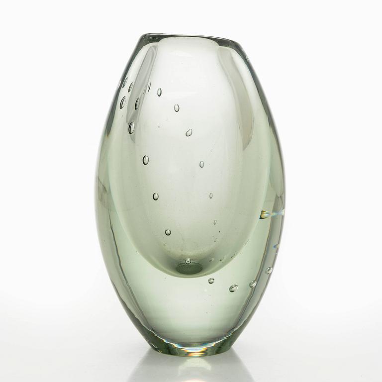 Gunnel Nyman, maljakko, "Helminauha", signeerattu G. Nyman, Nuutajärvi Notsjö -54.