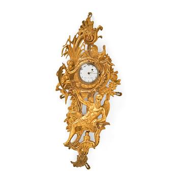 103. An ormolu cartel clock by J. Kock (royal watchmaker, active 1762-1803).