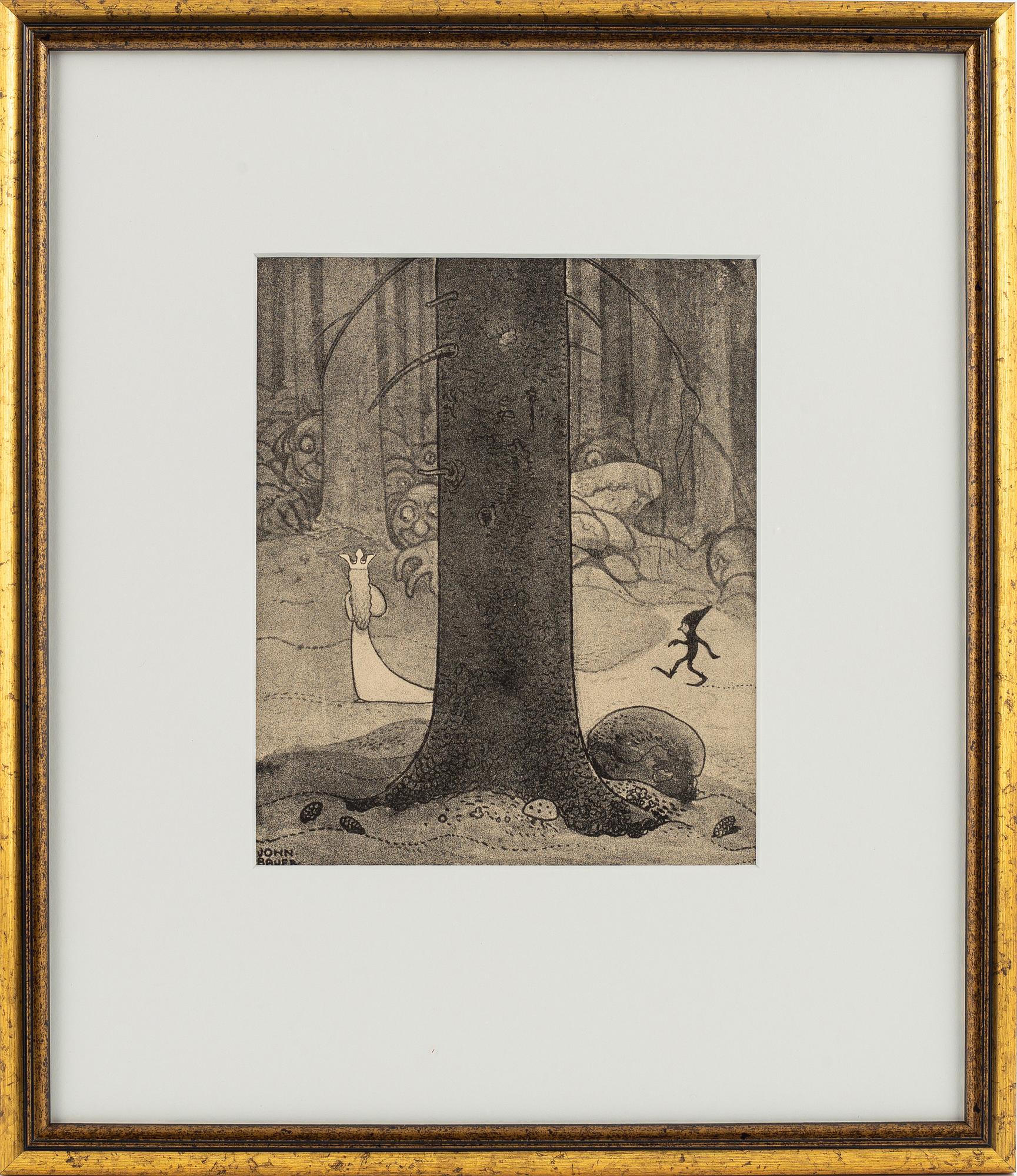 John Bauer, mezzotype, published by, Åhlén & Åkerlunds, Stockholm 1918, bibliophile edition, 166/200.