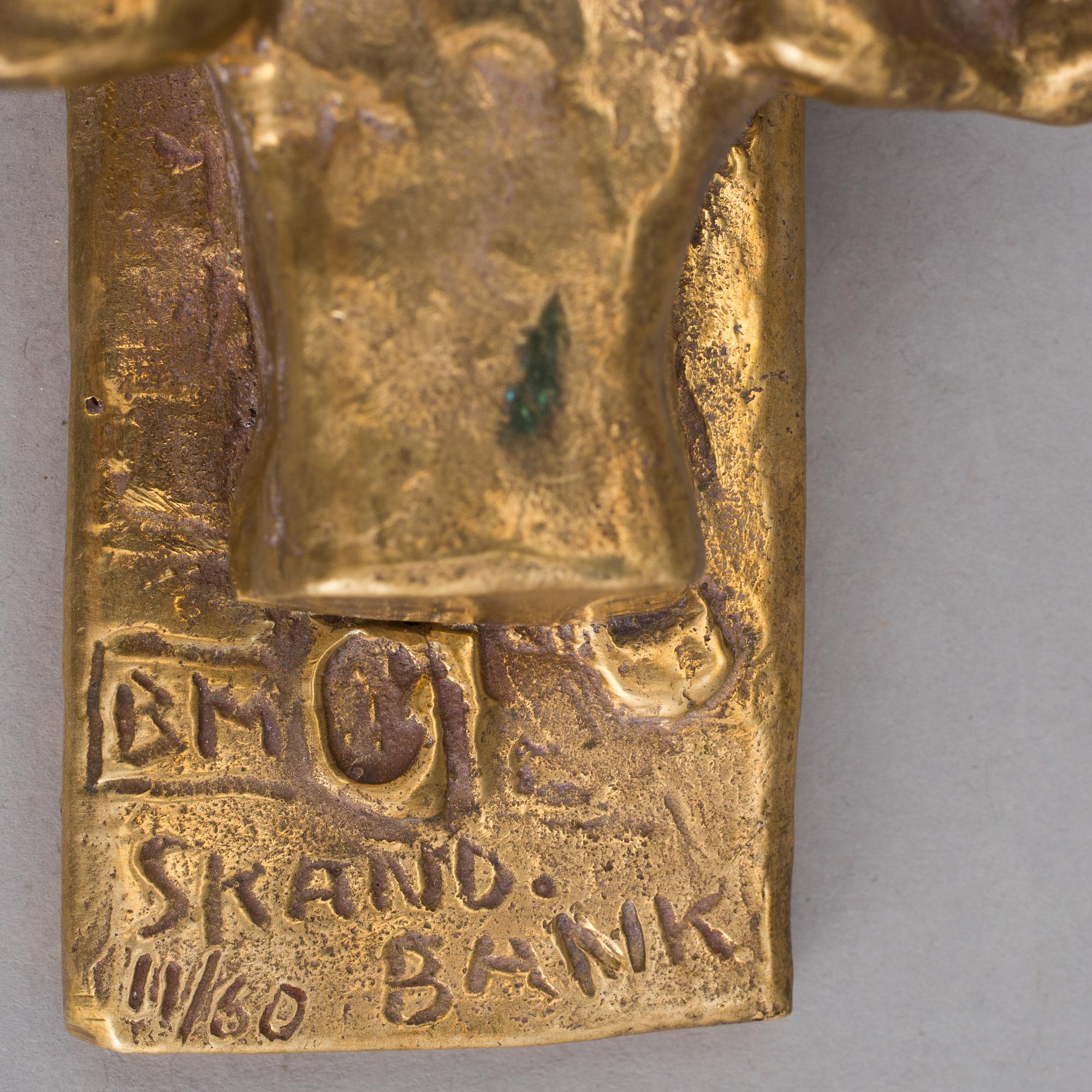 BROR MARKLUND, väggskulptur, brons, signerad, numrerad 11/60.