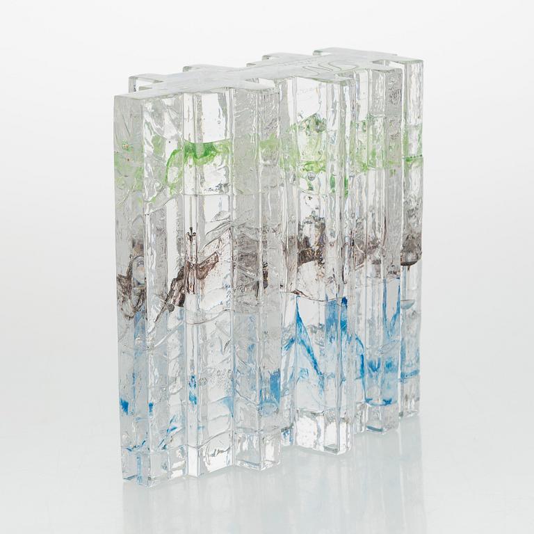 Helena Tynell, lasiveistos, "Metsä", signeerattu Helena Tynell Riihimäen Lasi Oy.