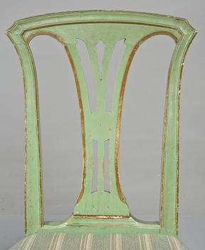 STOLAR, 2 st, gustaviansk modell, 1800-tal.