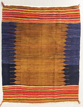 Bachtiari sofreh rug semi-antique, approx. 160x129 cm.