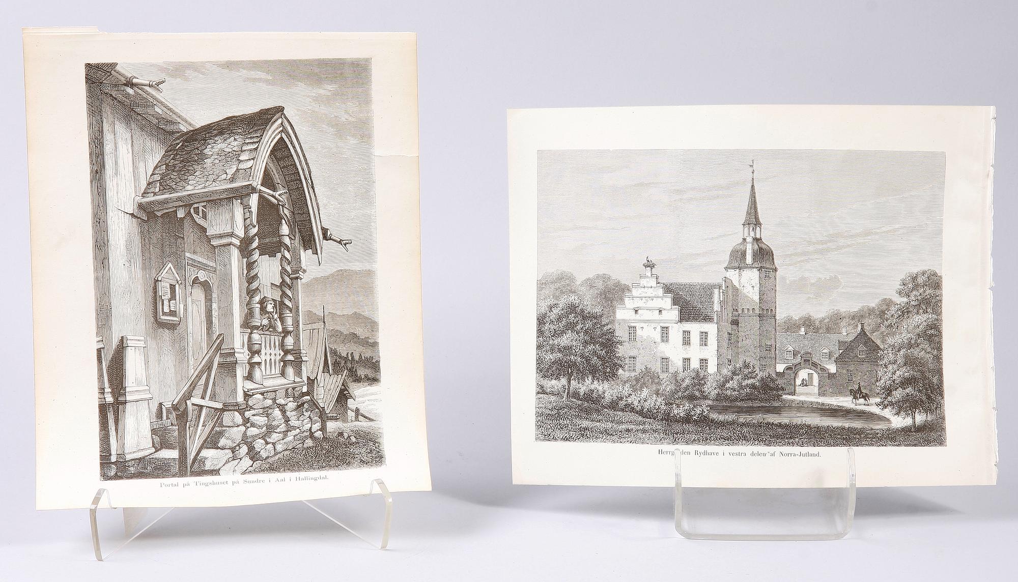 PARTI GRAFIK, bl a Meyer, Lindman, Nordiska tavlor, mm.