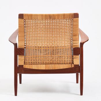 Ib Kofod Larsen, an 'Åre' easy chair, model nr '809', Olof Persons Fåtöljindustri (OPE), Sweden, 1950-1960s.