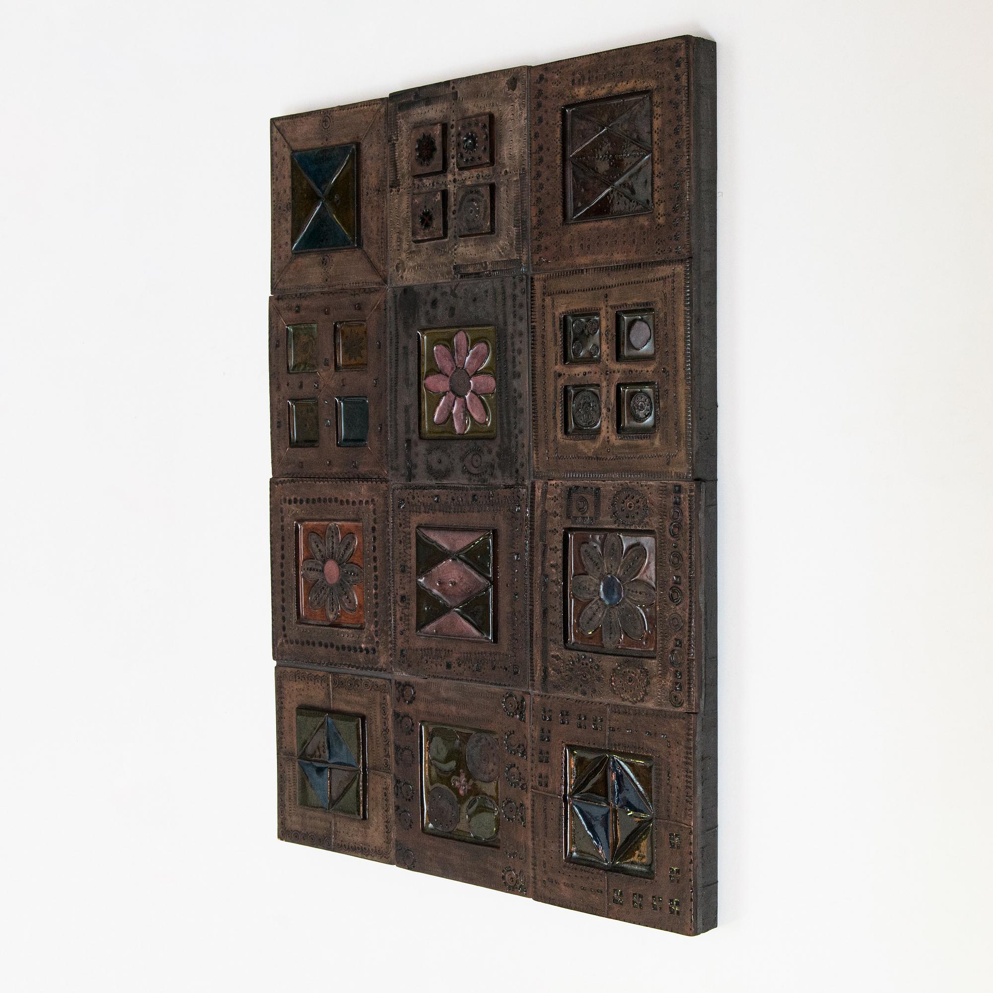 Rut Bryk, a 1960's relief signed Rut Bryk.