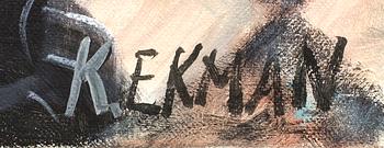 KRISTER EKMAN, olja på duk signerad.