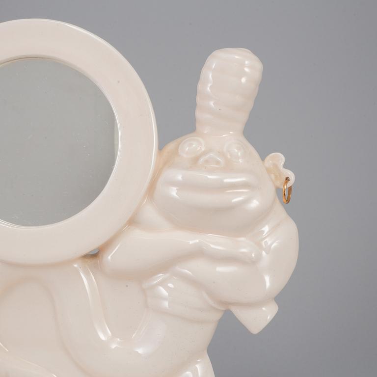 MATS THESELIUS, a porcelain mirror, signed and numbered 50/50, 1991.