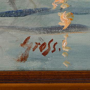 EINAR GROSS, olja på duk, signerad.