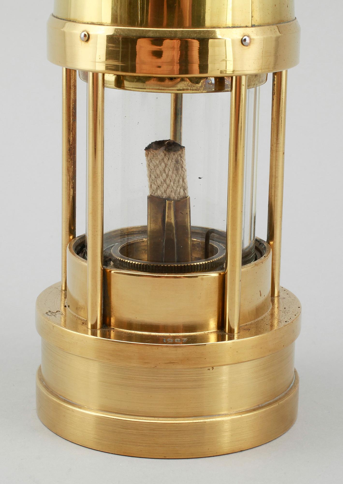 GRUVLYKTA, mässing, E. Thomas & Williams LTD, Aberdare, Wales, 1900-talets andra hälft.