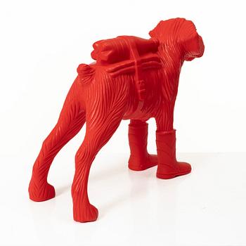 William Sweetlove, "Cloned Schnauzer with water bottle". (Pink).