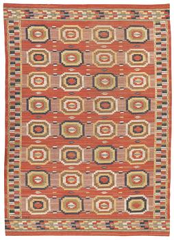 Märta Måås-Fjetterström, CARPET. "Röda åttan". Flat weave. 326,5 x 227,5 cm. Signed MMF.