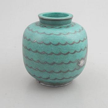 Wilhelm Kåge, a "Argenta" stoneware vase, Gustavsberg.