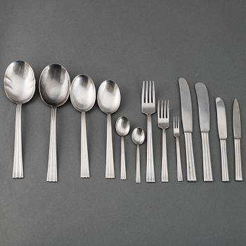 A part 'Haga' silver cutlery, marked JLH, 20th century (103 pieces).