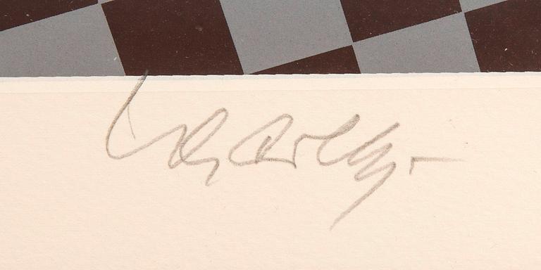 Victor Vasarely, "Harlekin" ur mappen "Figurativ".