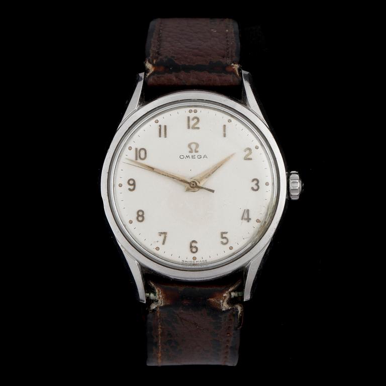 ARMBANDSUR, Omega, stål, 1950/60-tal.