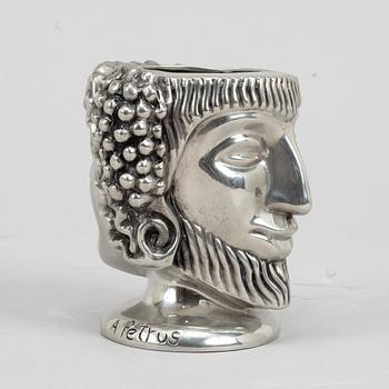 Anna Petrus, a "Janushuvud" pewter vase, for Firma Svenskt Tenn, Stockholm 2020.