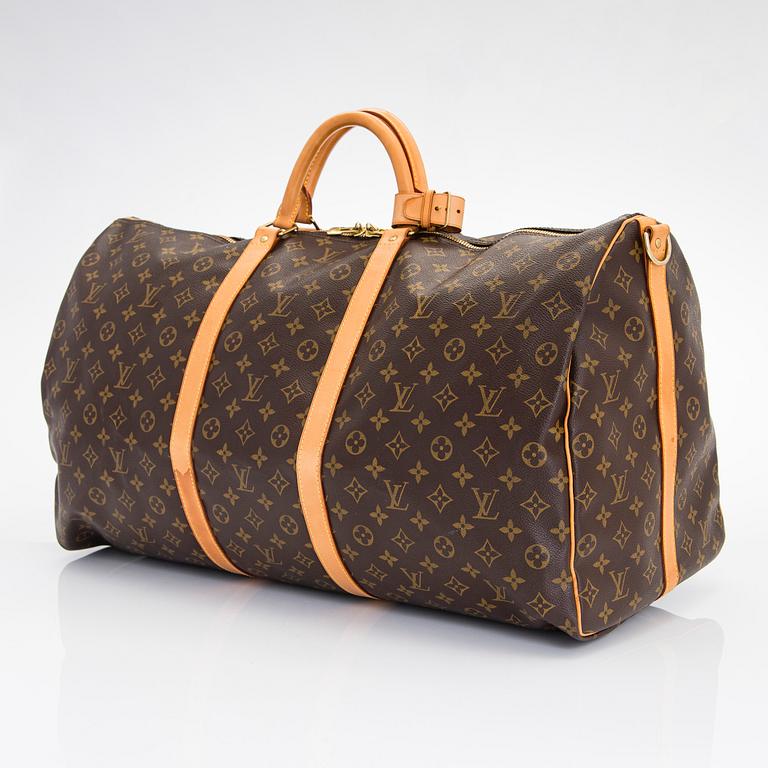 Louis Vuitton, a Monogram Canvas 'Keepall 60 Bandoulière' weekendbag.