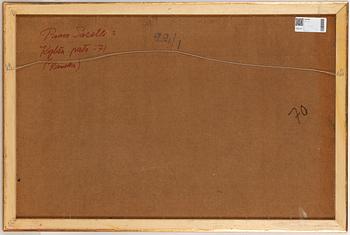 Paavo Sarelli, olja på pannå, signerad.