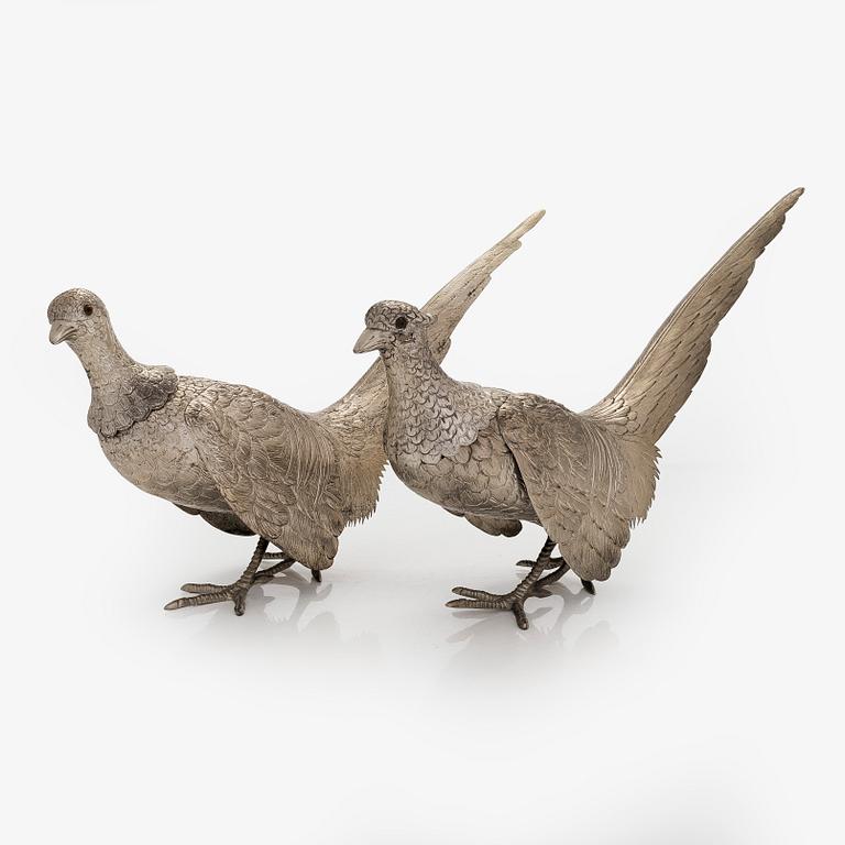 Two sterling silver table decorations, mid-20th century.