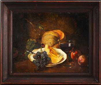 AXEL PETER, olja på pannå, sign.