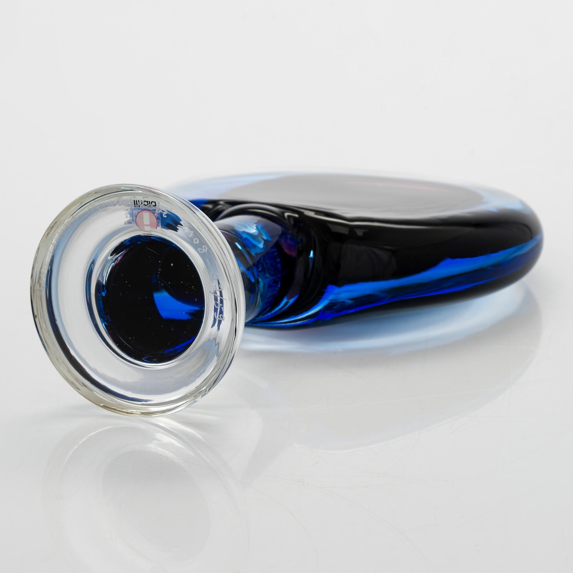 Oiva Toikka, glasskulptur, "Lollipop", signerad Oiva Toikka Nuutajärvi 2008 39/59.