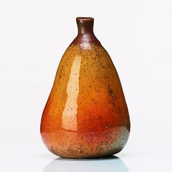 Hans Hedberg, a faience sculpture of a pear, Biot, France.