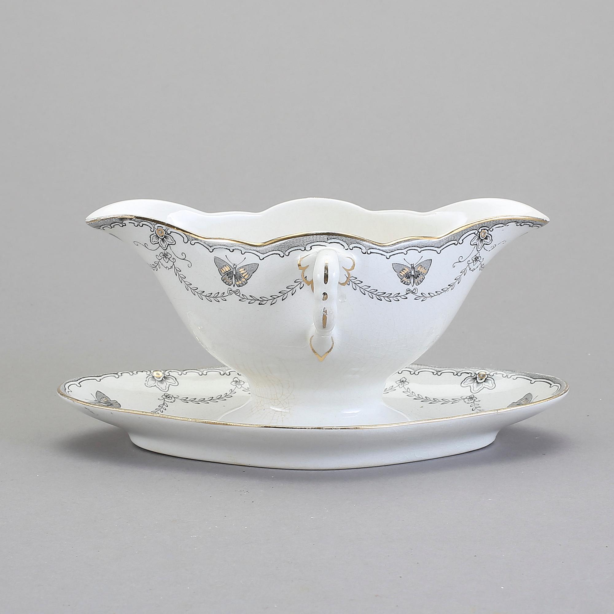 MATSERVIS, 40 delar, "Fjäril", Rörstrand, 1911-1917.