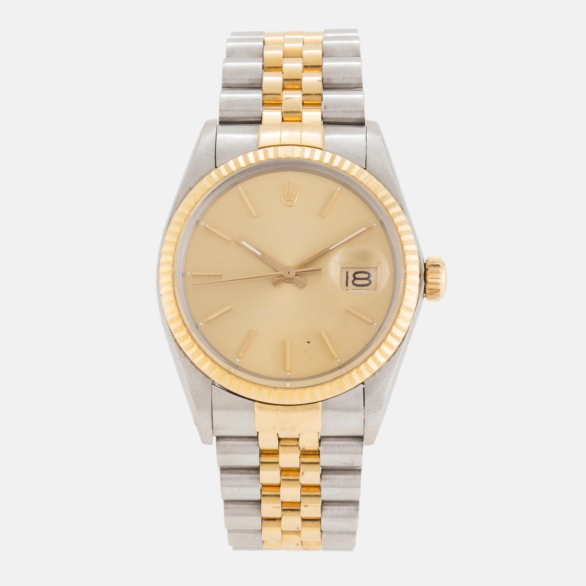 ROLEX, Oyster Perpetual, Datejust (T Swiss T), Chronometer, wristwatch, 36 mm.