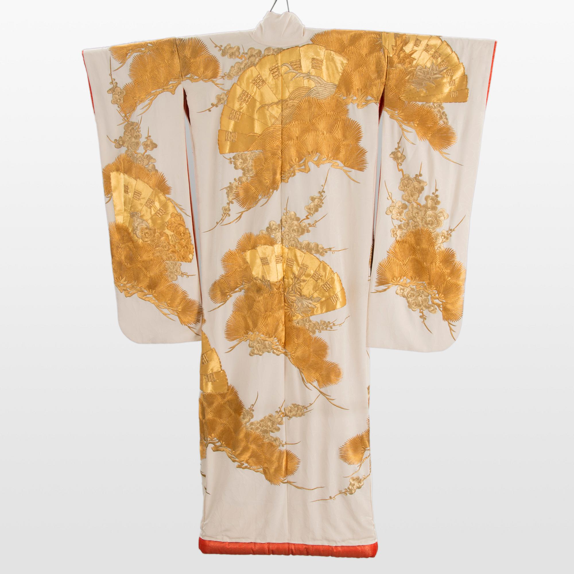 BRÖLLOPSKIMONO, Japan 1900-talets senare hälft.