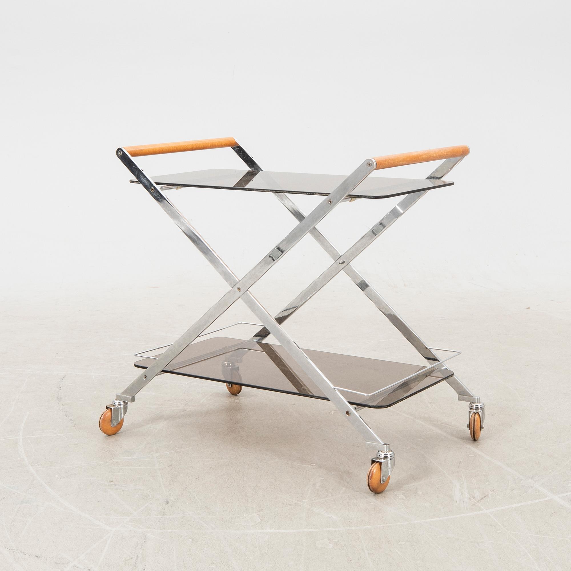 Serving cart late 20th century.