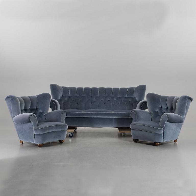 SOFFGRUPP tre delar 1940-tal.