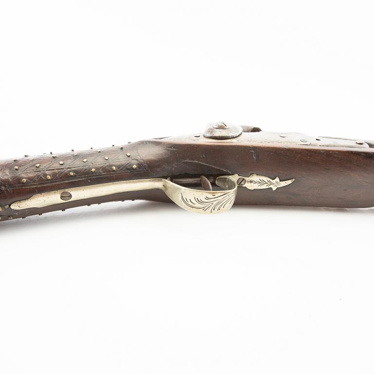 Tromblon / Muskedunder / Blunderbuss, omkring år  1800, Frankrike för marknaden på Balkan eller på turkiskt område.