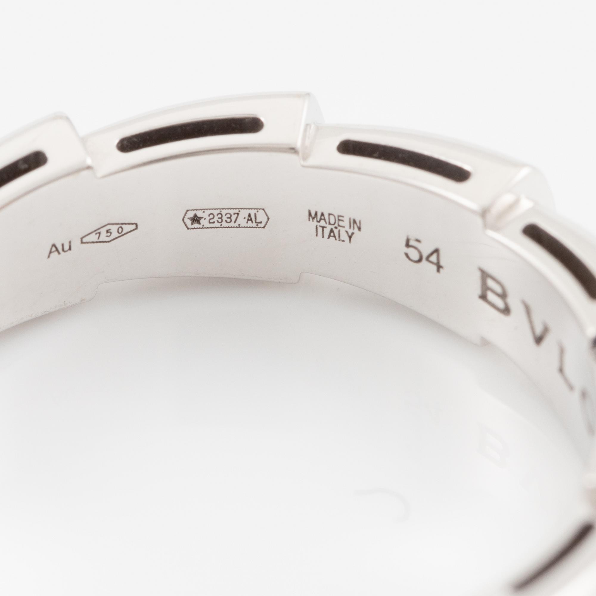 Bulgari ring "Viper" 18K white gold.