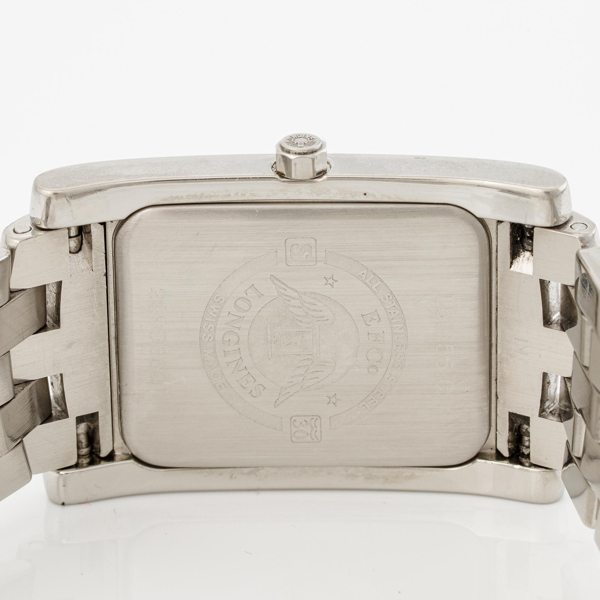 Longines, Dolce Vita, wristwatch, 26.3 x 32 (39.8) mm.