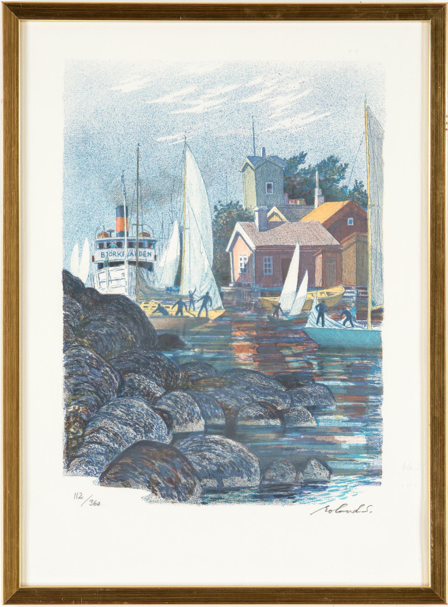 ROLAND SVENSSON, färglitografi, signerad samt numrerad 112/360.