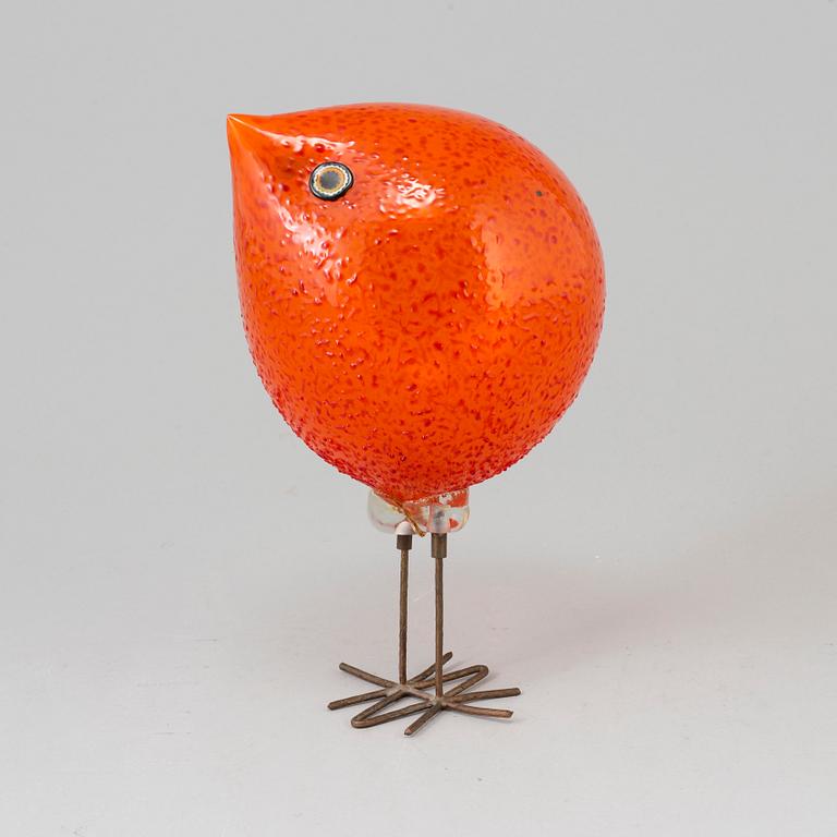 PETER PELZEL, a 'Pulcino' glass bird, Vistosi, Italy the 1960's. Height 23 cm.