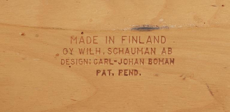 STOLAR, 4 st, Carl-Johan Boman Finland, Shaumann.