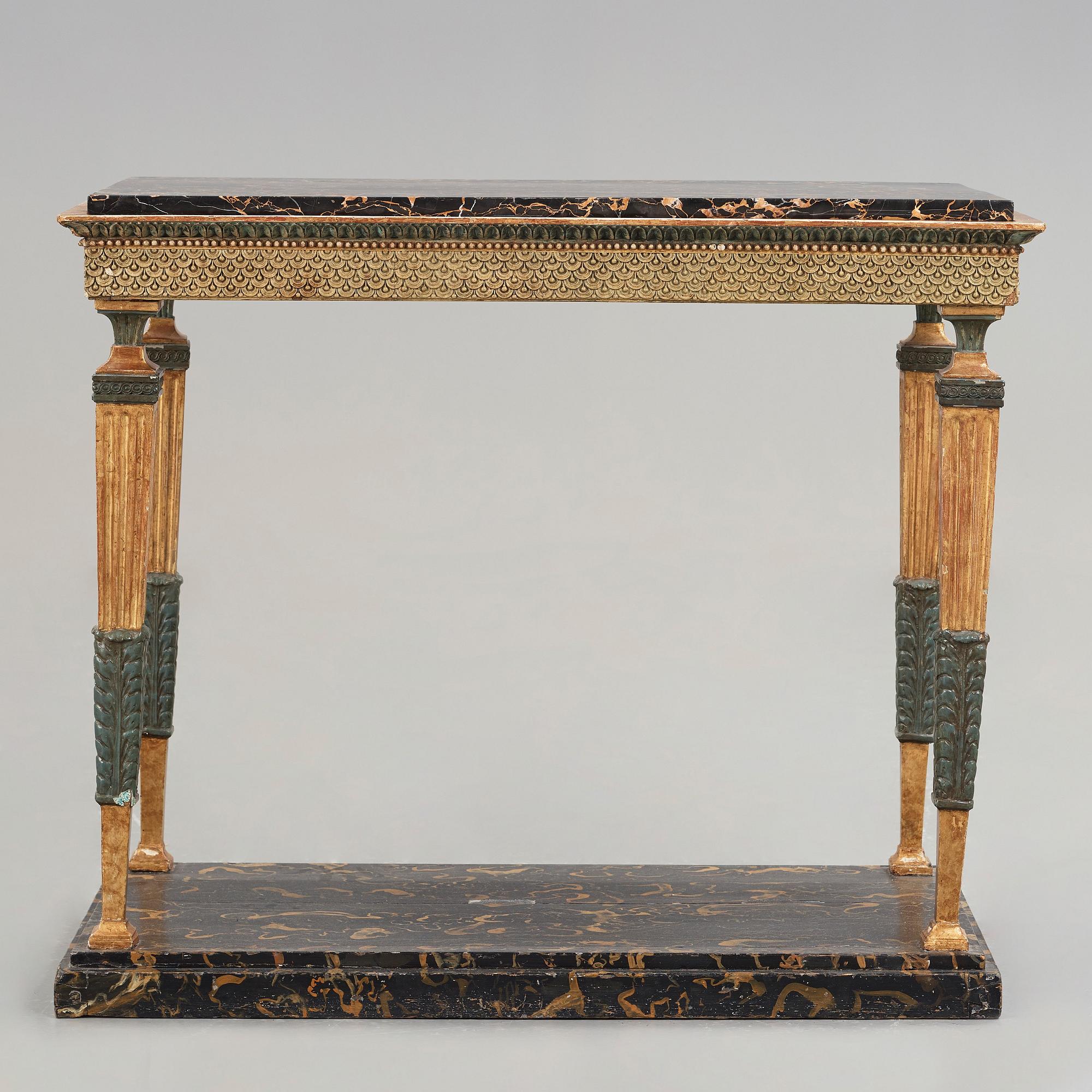 KONSOLBORD, sengustavianskt, omkring år 1800.