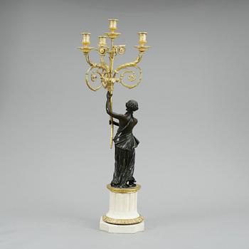 KANDELABER, Louis XVI-stil, 1800-tal.