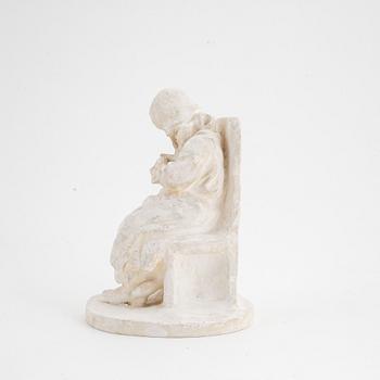 Ruth Milles, sculpture, plaster. Signed. Dated 1911.